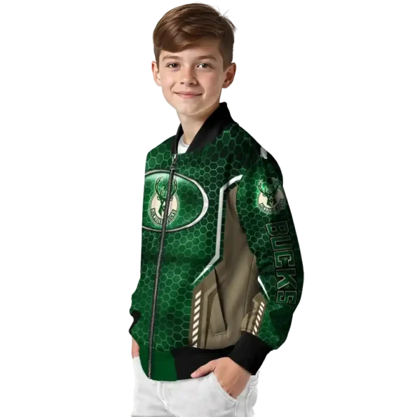 custom milwaukee bucks power plate green bomber jacket trendy