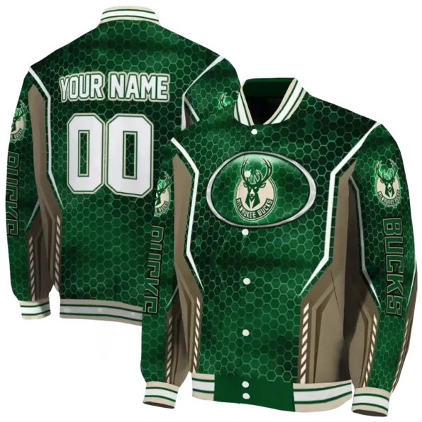 custom milwaukee bucks power plate green varsity jacket fashion forward.webp