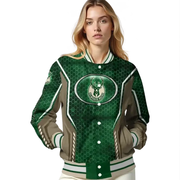 custom milwaukee bucks power plate green varsity jacket latest model.webp
