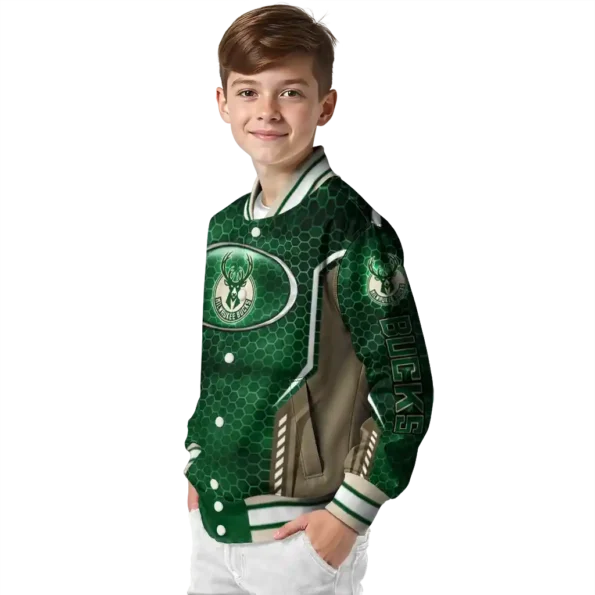 custom milwaukee bucks power plate green varsity jacket trendy.webp