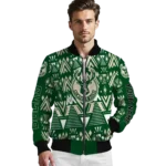 custom milwaukee bucks pyramid shapes green bomber jacket best selling