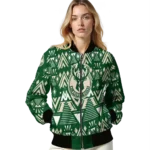 custom milwaukee bucks pyramid shapes green bomber jacket best selling