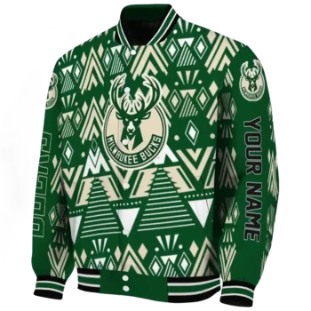 custom milwaukee bucks pyramid shapes green varsity jacket best selling.webp