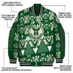 custom milwaukee bucks pyramid shapes green varsity jacket best selling.webp