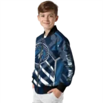 custom minnesota timberwolves chevron angles midnight blue bomber jacket best selling