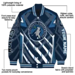 custom minnesota timberwolves chevron angles midnight blue varsity jacket best selling.webp