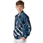 custom minnesota timberwolves chevron angles midnight blue varsity jacket best selling.webp