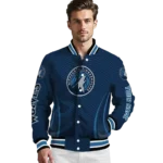 custom minnesota timberwolves chevron arrow midnight blue varsity jacket best selling.webp