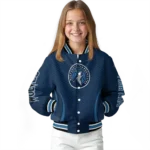custom minnesota timberwolves chevron arrow midnight blue varsity jacket best selling.webp