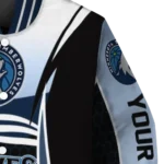 custom minnesota timberwolves mesh effect midnight blue black varsity jacket best selling.webp