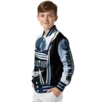custom minnesota timberwolves mesh effect midnight blue black varsity jacket best selling.webp