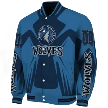 custom minnesota timberwolves spider mark midnight blue varsity jacket best selling.webp