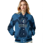custom minnesota timberwolves spider mark midnight blue varsity jacket best selling.webp