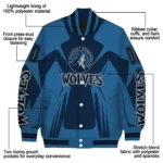 custom minnesota timberwolves spider mark midnight blue varsity jacket best selling.webp