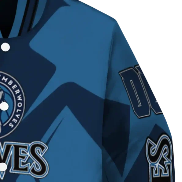 custom minnesota timberwolves spider mark midnight blue varsity jacket premium grade.webp