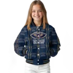 custom new orleans pelicans bolt stripe navy varsity jacket best selling.webp