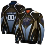 custom new orleans pelicans mesh chest black bomber jacket best selling