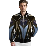 custom new orleans pelicans mesh chest black bomber jacket best selling