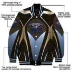 custom new orleans pelicans mesh chest black varsity jacket best selling.webp