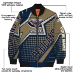custom new orleans pelicans star burst navy bomber jacket best selling