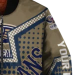 custom new orleans pelicans star burst navy bomber jacket best selling