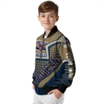 custom new orleans pelicans star burst navy bomber jacket best selling