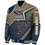 custom new orleans pelicans star burst navy varsity jacket best selling.webp
