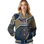 custom new orleans pelicans star burst navy varsity jacket best selling.webp