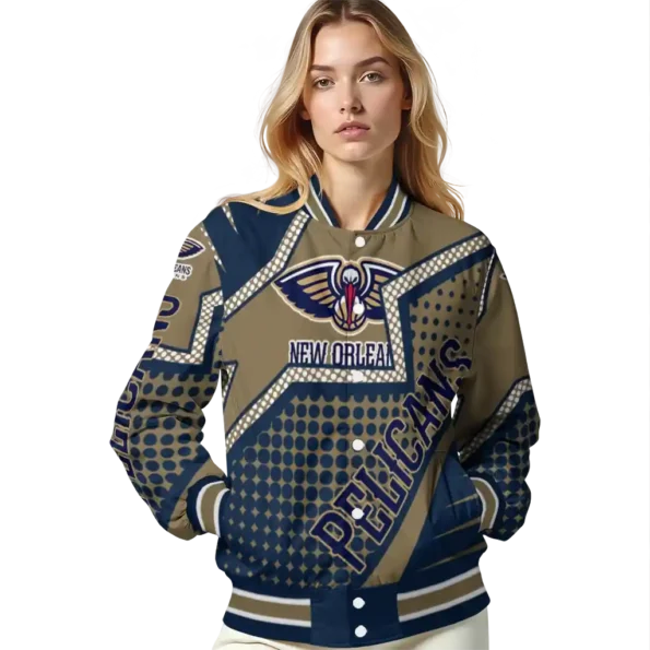 custom new orleans pelicans star burst navy varsity jacket latest model.webp