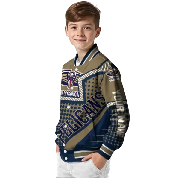 custom new orleans pelicans star burst navy varsity jacket trendy.webp
