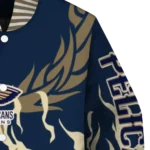 custom new orleans pelicans winged blaze navy white varsity jacket best selling.webp
