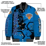 custom new york knicks hexagon cluster blue black varsity jacket best selling.webp