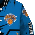 custom new york knicks hexagon cluster blue black varsity jacket best selling.webp