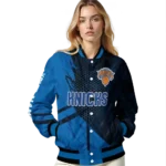 custom new york knicks hexagon mesh blue black varsity jacket best selling.webp