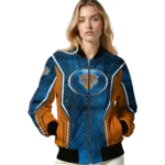 custom new york knicks power plate blue bomber jacket best selling