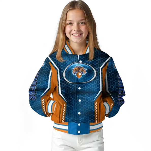 custom new york knicks power plate blue varsity jacket top rated.webp