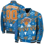 custom new york knicks pyramid shapes blue varsity jacket best selling.webp
