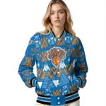 custom new york knicks pyramid shapes blue varsity jacket best selling.webp
