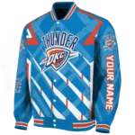custom oklahoma city thunder chevron angles blue varsity jacket best selling.webp