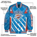 custom oklahoma city thunder chevron angles blue varsity jacket best selling.webp