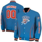custom oklahoma city thunder chevron arrow blue varsity jacket best selling.webp