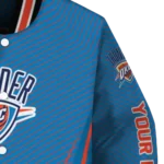 custom oklahoma city thunder chevron arrow blue varsity jacket best selling.webp
