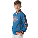custom oklahoma city thunder chevron arrow blue varsity jacket best selling.webp