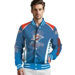 custom oklahoma city thunder hexagon grid blue varsity jacket best selling.webp