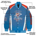 custom oklahoma city thunder hexagon grid blue varsity jacket best selling.webp