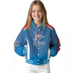 custom oklahoma city thunder hexagon grid blue varsity jacket best selling.webp