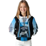 custom oklahoma city thunder mesh effect blue black bomber jacket best selling