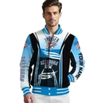 custom oklahoma city thunder mesh effect blue black varsity jacket best selling.webp