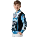 custom oklahoma city thunder mesh effect blue black varsity jacket best selling.webp