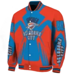 custom oklahoma city thunder spider mark blue varsity jacket best selling.webp